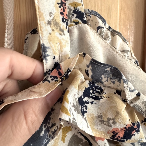 Anthropologie Moulinette Soeurs Empire Waist Floral Ruffled Maxi Dress Sz 12 - Picture 7 of 9